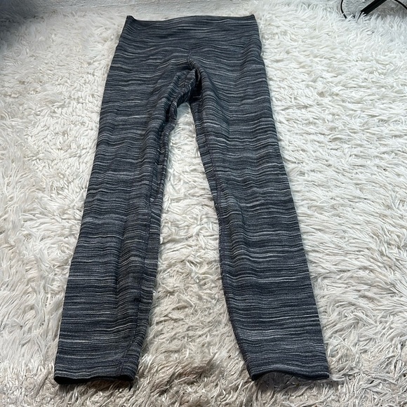Lululemon Align Pant II 25" Mini Space Dye Herringbone Heathered Black White - Picture 1 of 4